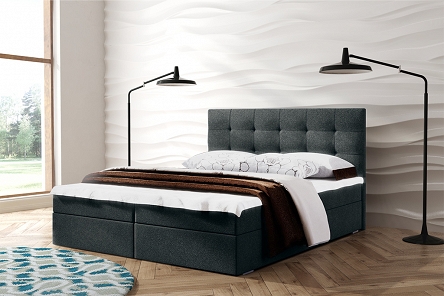 Łóżko tapicerowane typ. 52 z materacami w różnych szerokościach 160