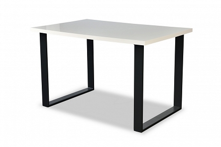 Stół nierozkładany laminat na nogach metalowych czarnych