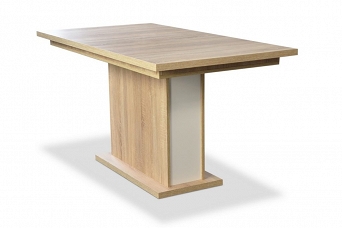 Stół prosty rozkładany na jednej nodze