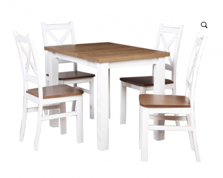 Komplet stołowy stół + 4 krzeseł