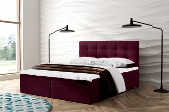 Łóżko tapicerowane typ. 52 z materacami w różnych szerokościach 200
