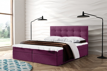 Łóżko tapicerowane typ. 52 z materacami w różnych szerokościach 120